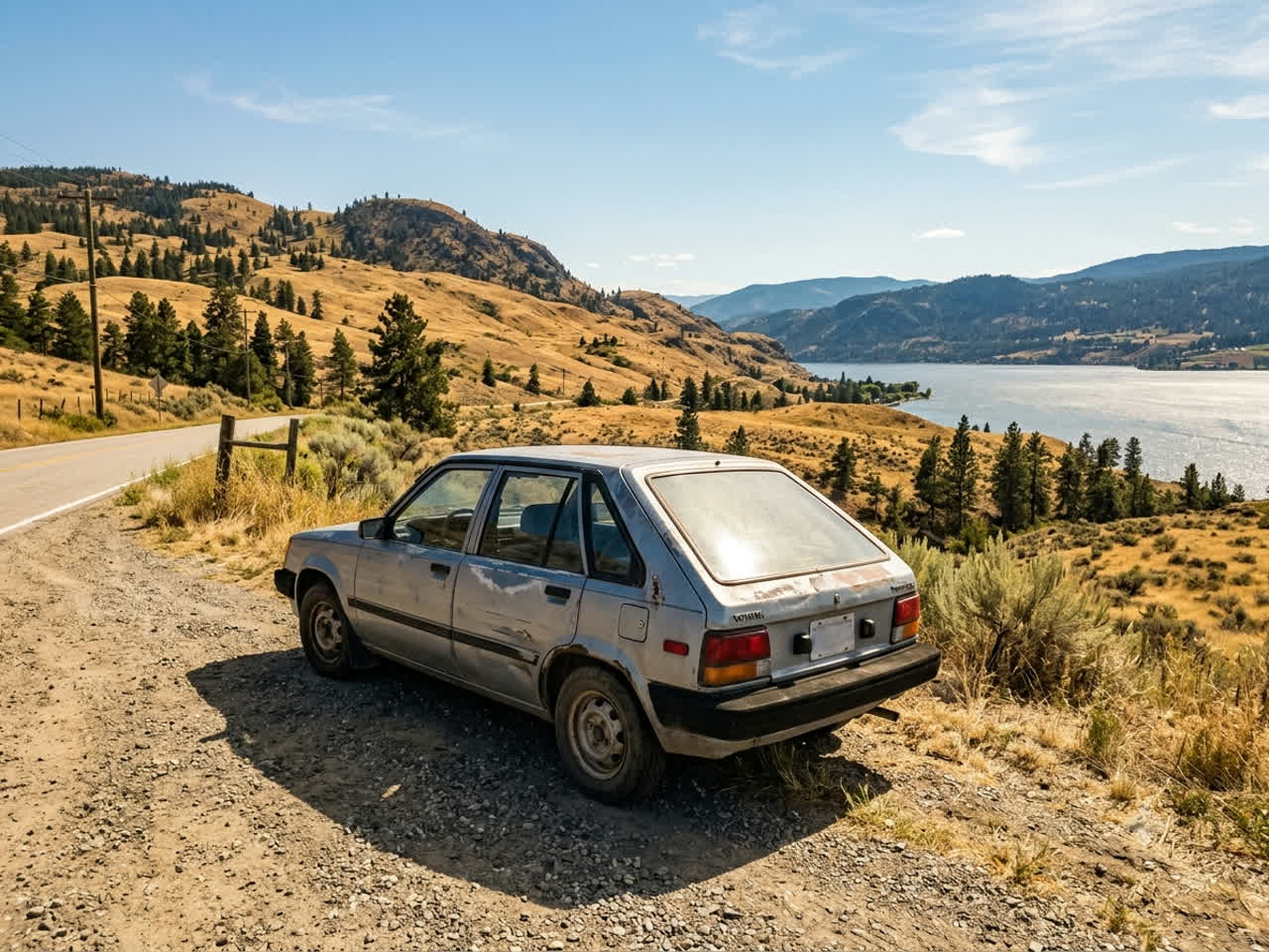 A vehicle ready for recycling in Kelowna, BC — Canadian Auto Recyclers