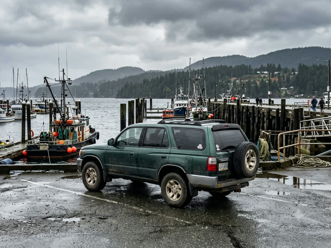 A vehicle ready for recycling in Nanaimo, BC — Canadian Auto Recyclers