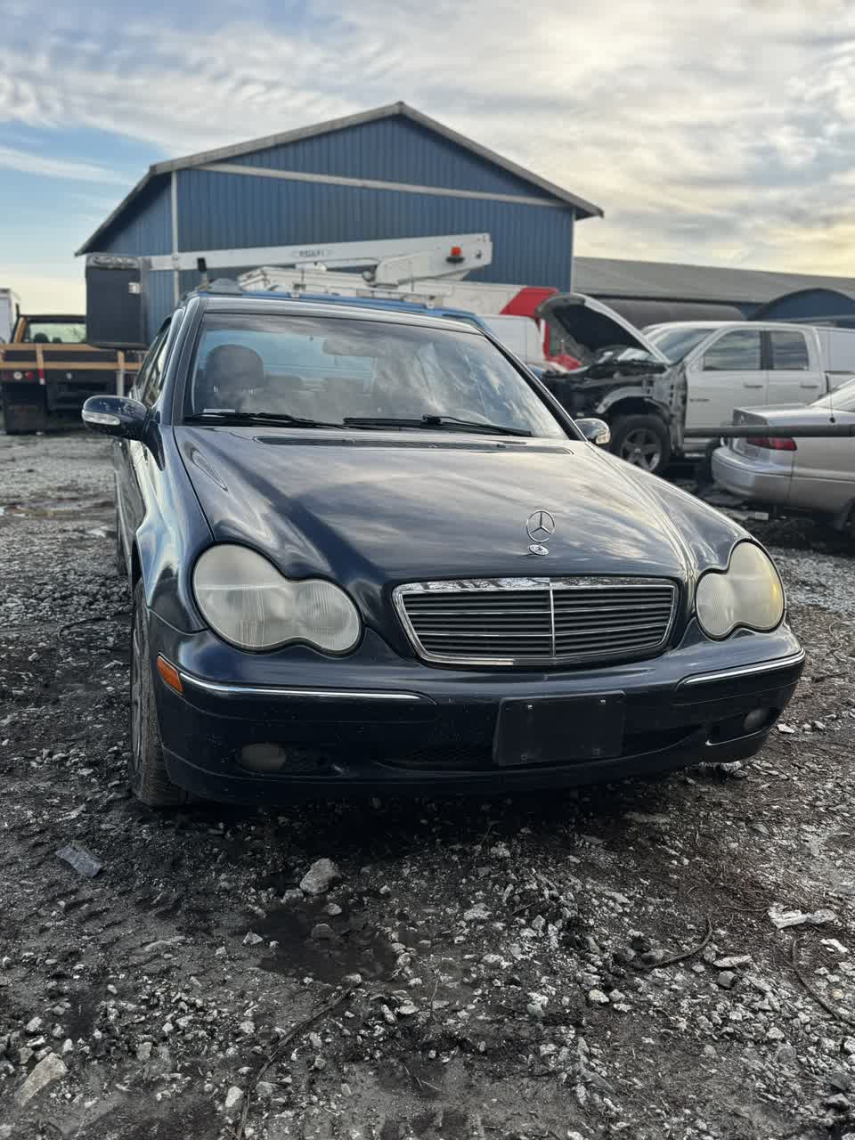 A vehicle ready for recycling in New Westminster, BC — Canadian Auto Recyclers