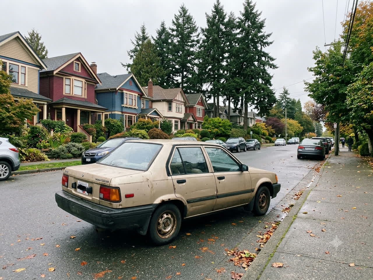 A vehicle ready for recycling in Oak Bay, BC — Canadian Auto Recyclers